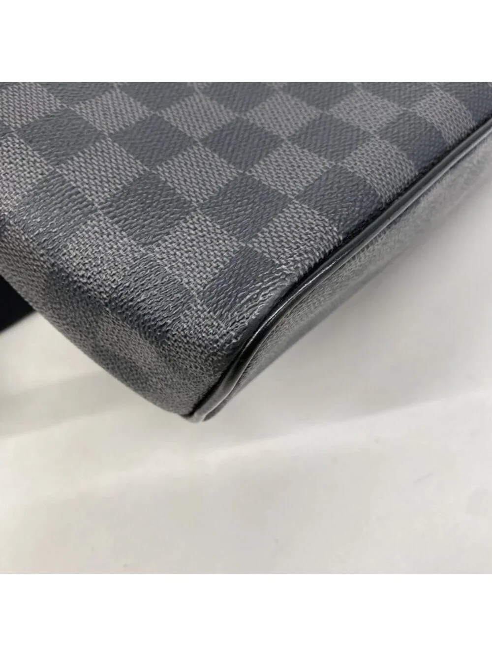 Louis Vuitton Shoulder Bag Damier Graphite District Mmnm Black